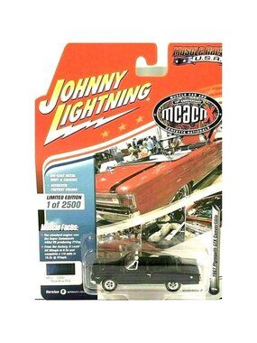 Die Cast Johnny Lightning #1 1967 Plymouth GTX Convertible Dark Blue Poly Car